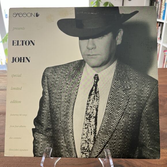 Sasson Presents Elton John Special LTD Edition LP 1984 Geffen Etched Promo - Picture 2 of 8